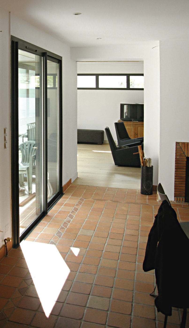 Carole Groulet Architecte - extension-bois-métal-bardage-gris